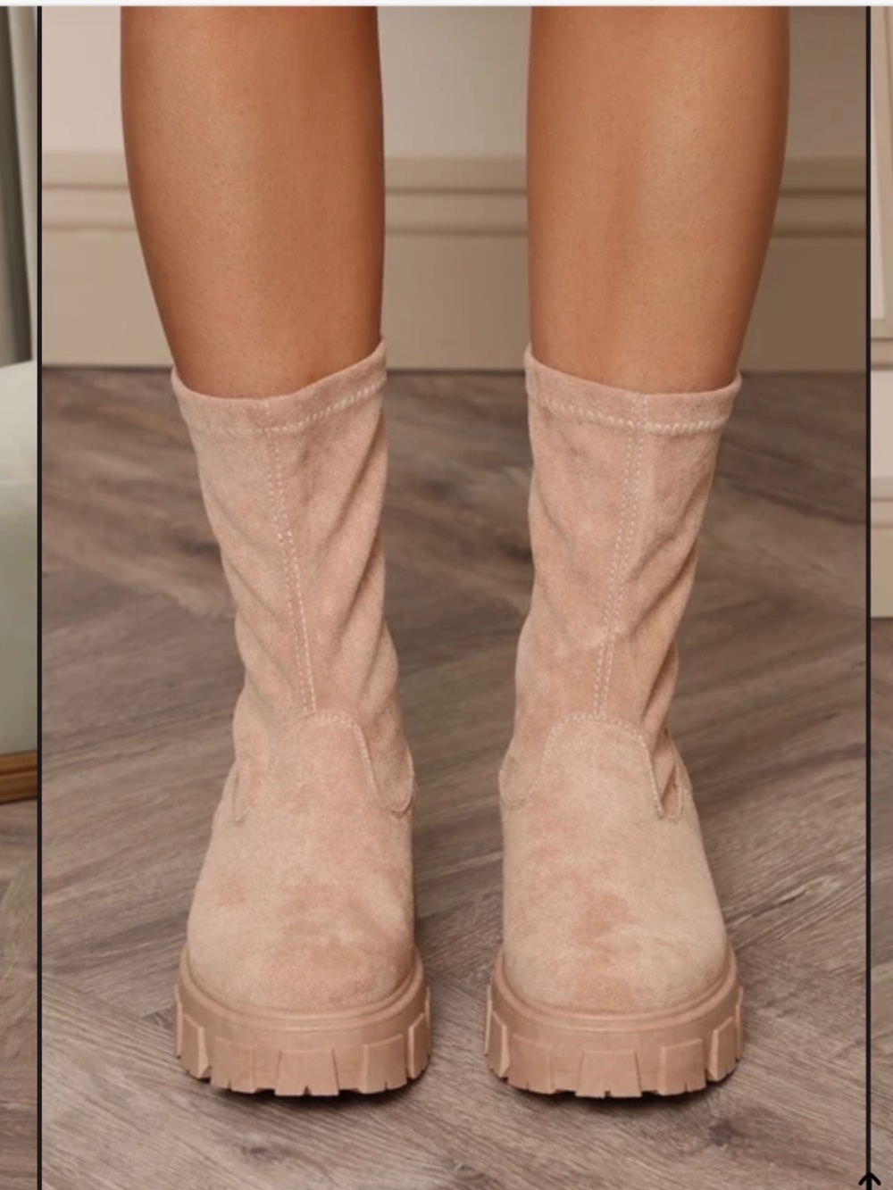 Lug sole booties